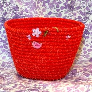 Handmade rope basket